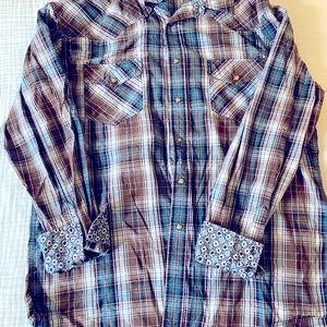 Cinch Pearl button down 2XL